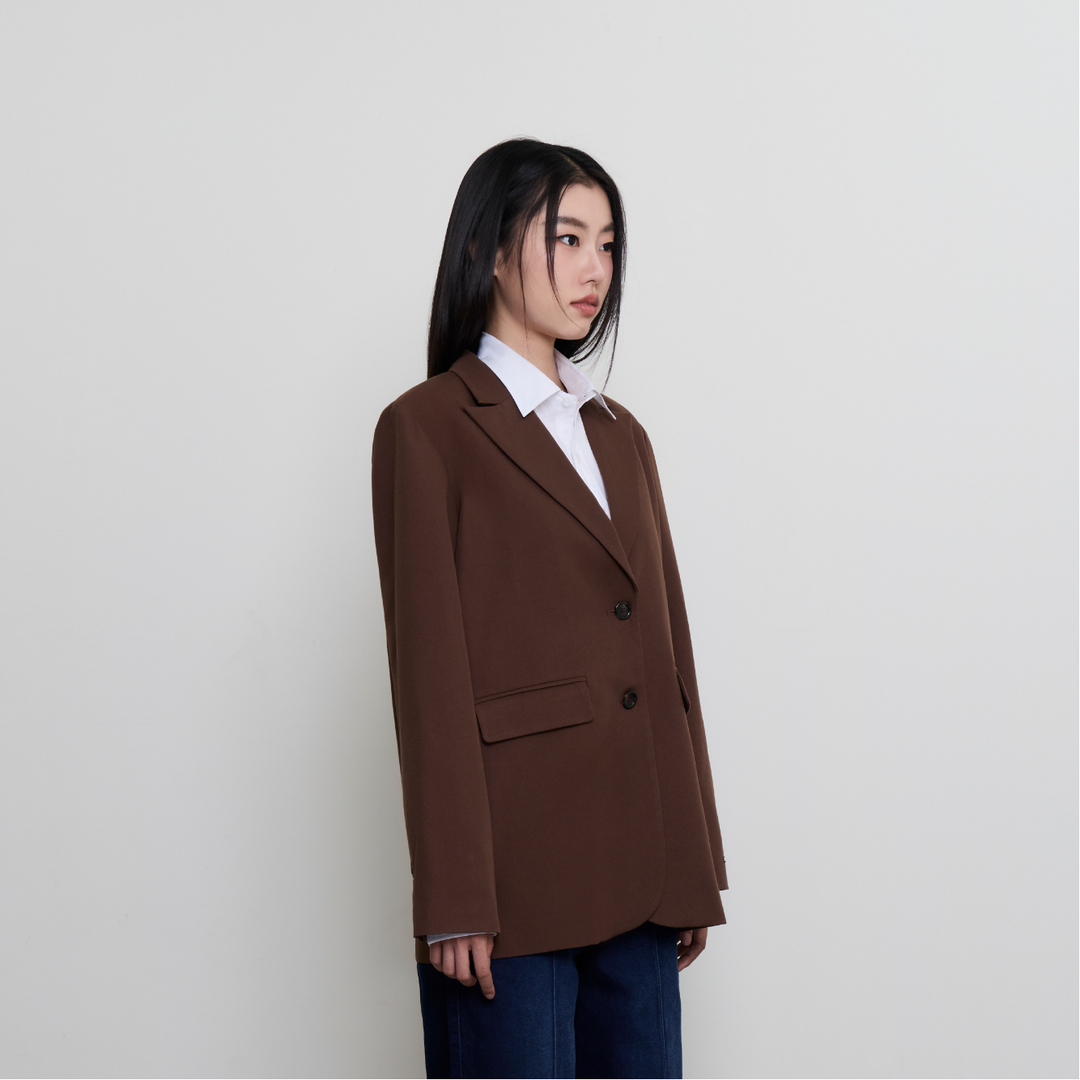 Pitch Perfect Blazer | Espresso Brown