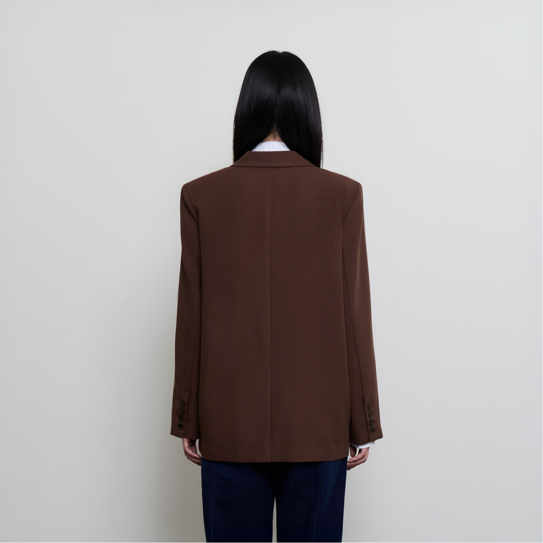 Pitch Perfect Blazer | Espresso Brown