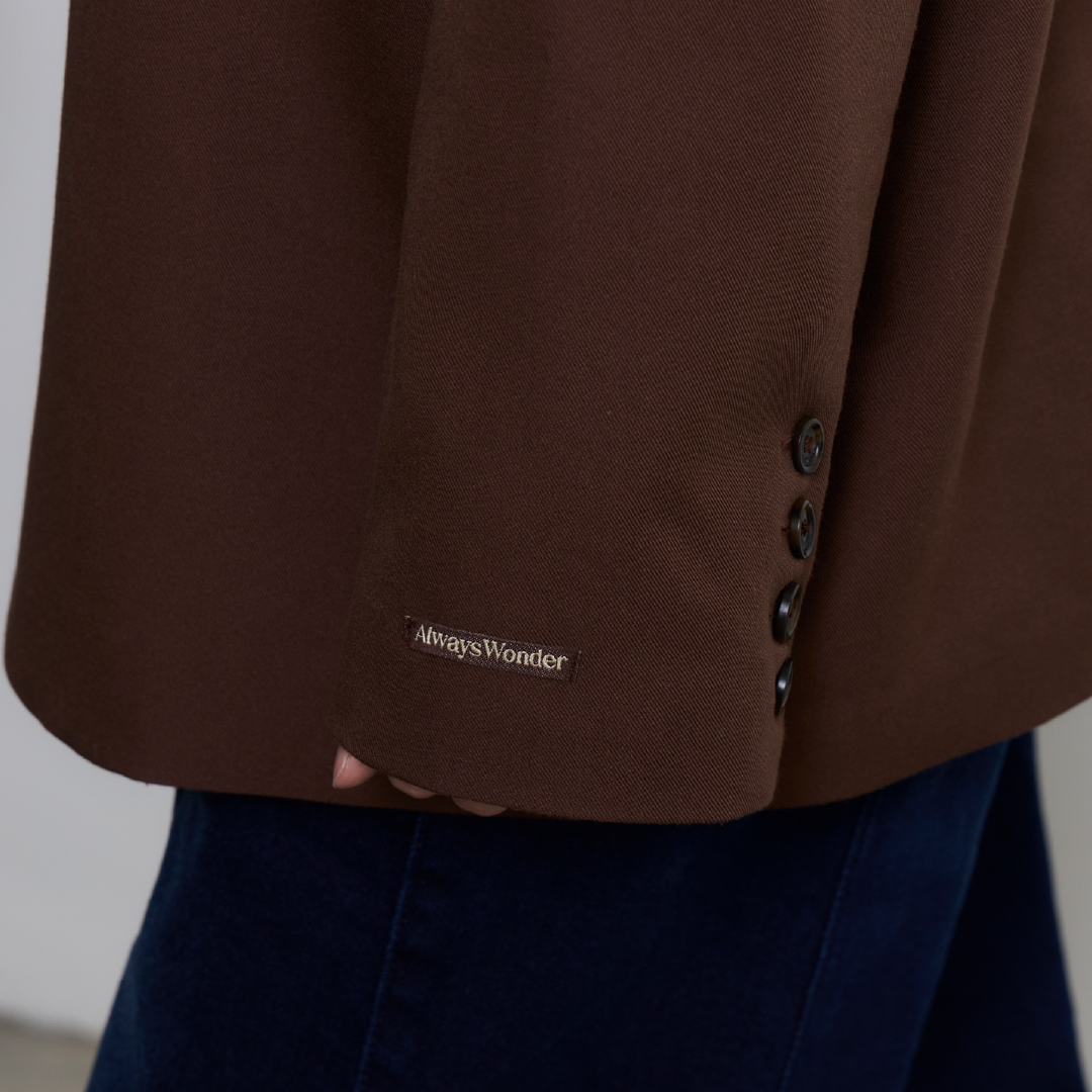 Pitch Perfect Blazer | Espresso Brown