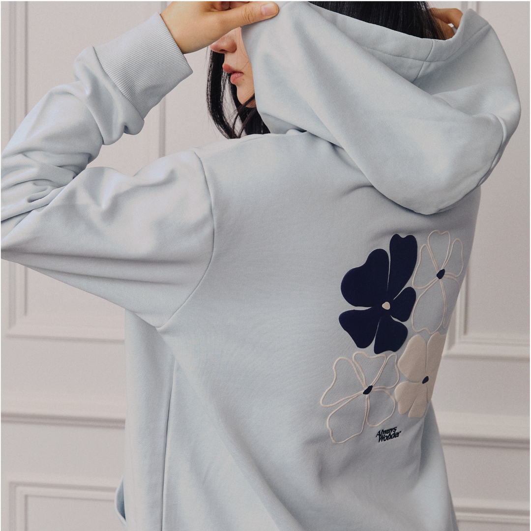 Flora Bloom Hoodie | Light Blue
