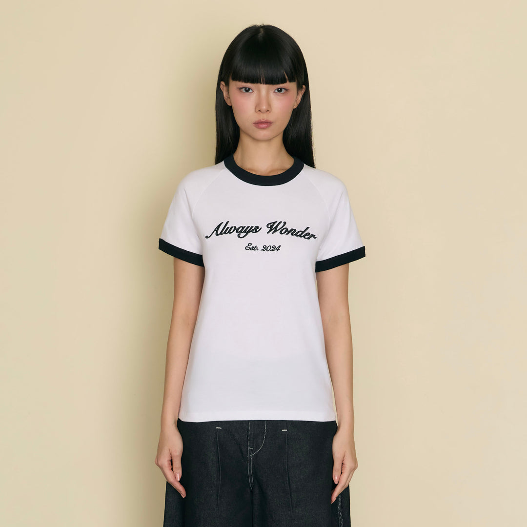 Always Familiar Ringer Tee | Quiet Ivory