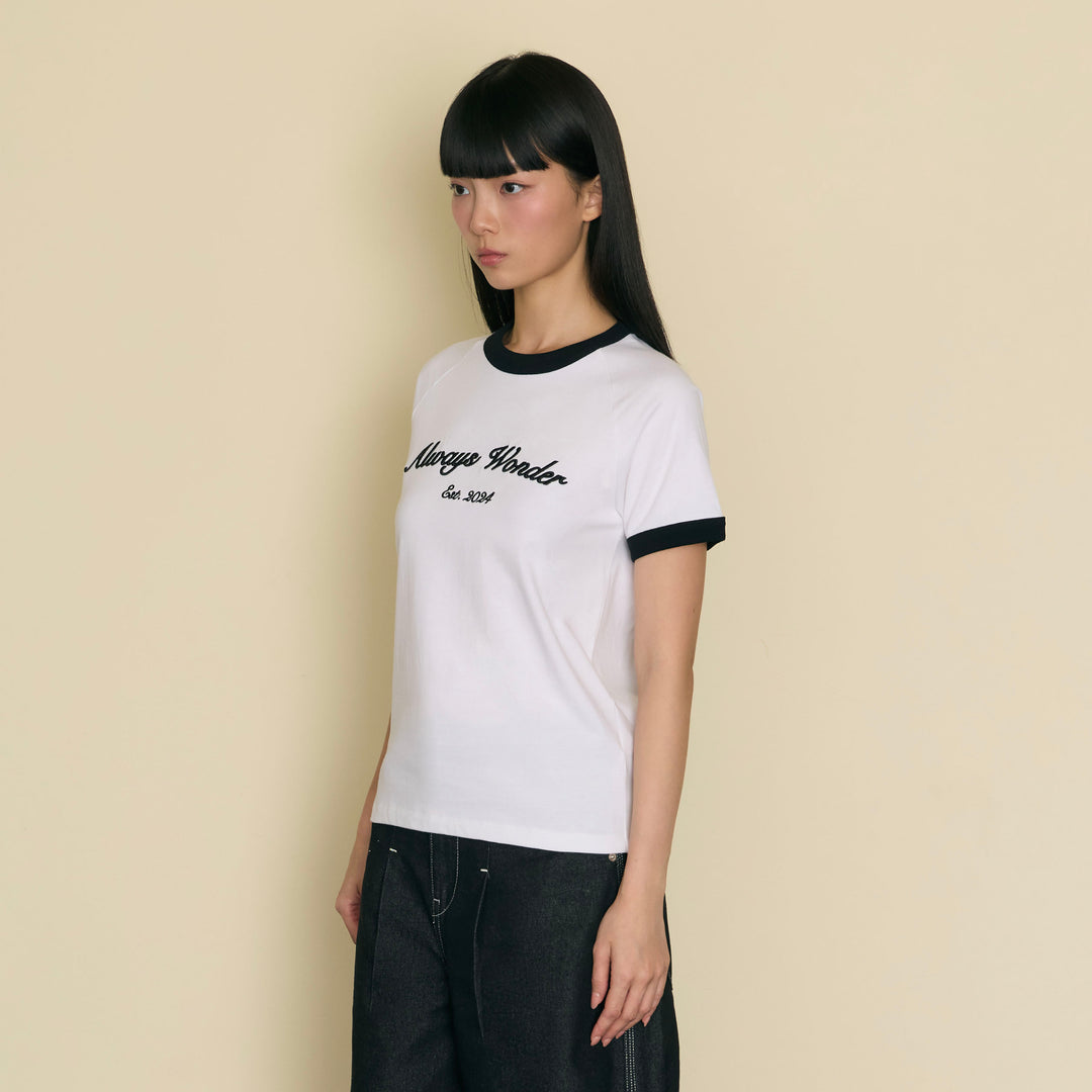 Always Familiar Ringer Tee | Quiet Ivory