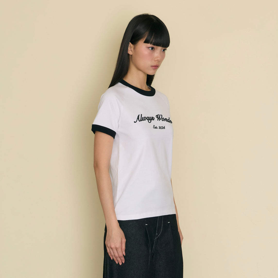 Always Familiar Ringer Tee | Quiet Ivory