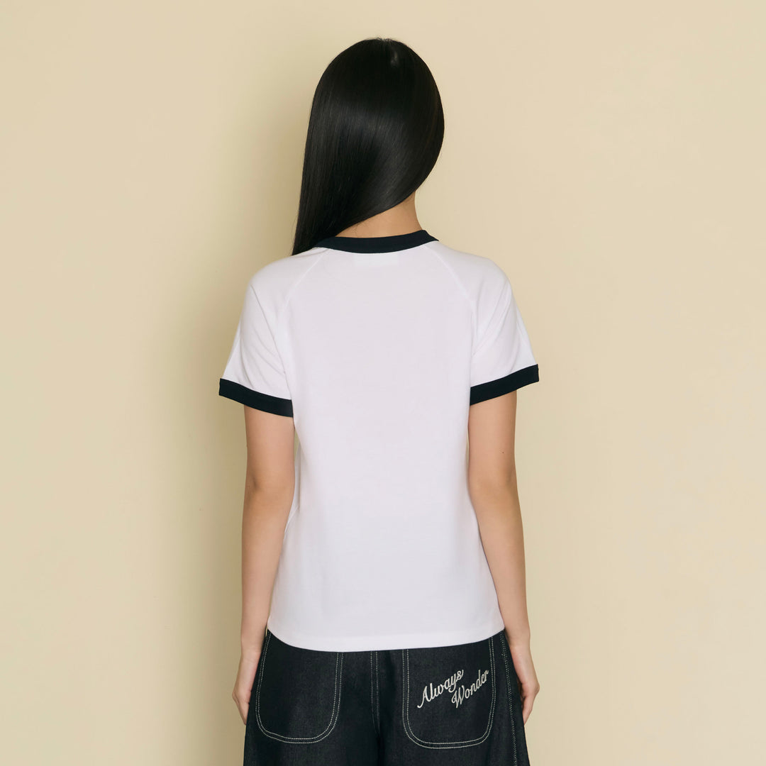 Always Familiar Ringer Tee | Quiet Ivory