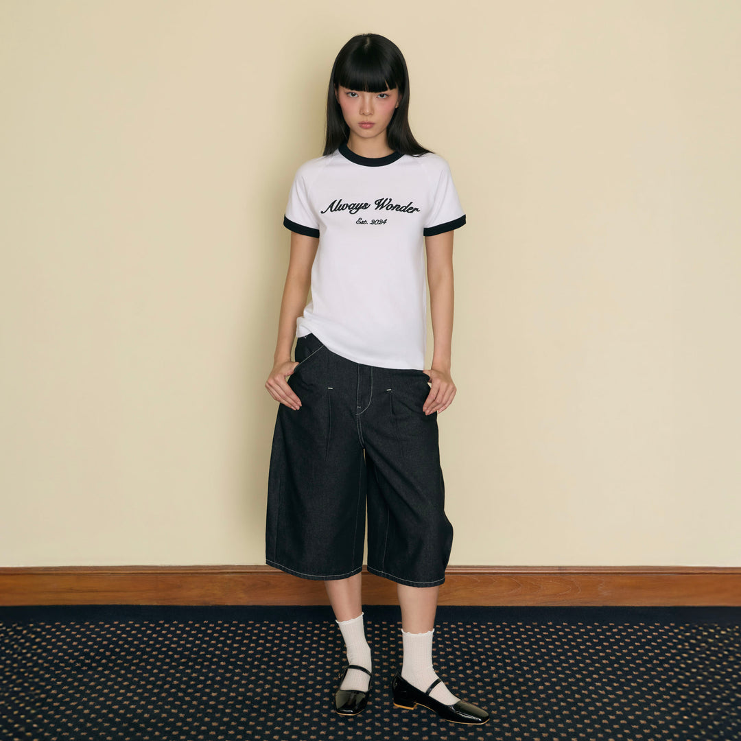 Always Familiar Ringer Tee | Quiet Ivory