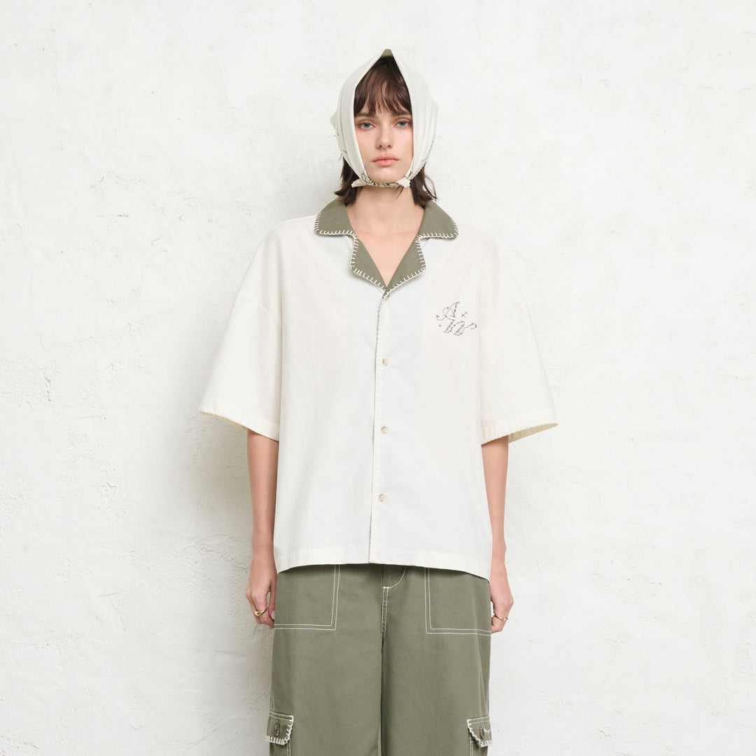 Canvas Breeze Shirt | Ivory Petal