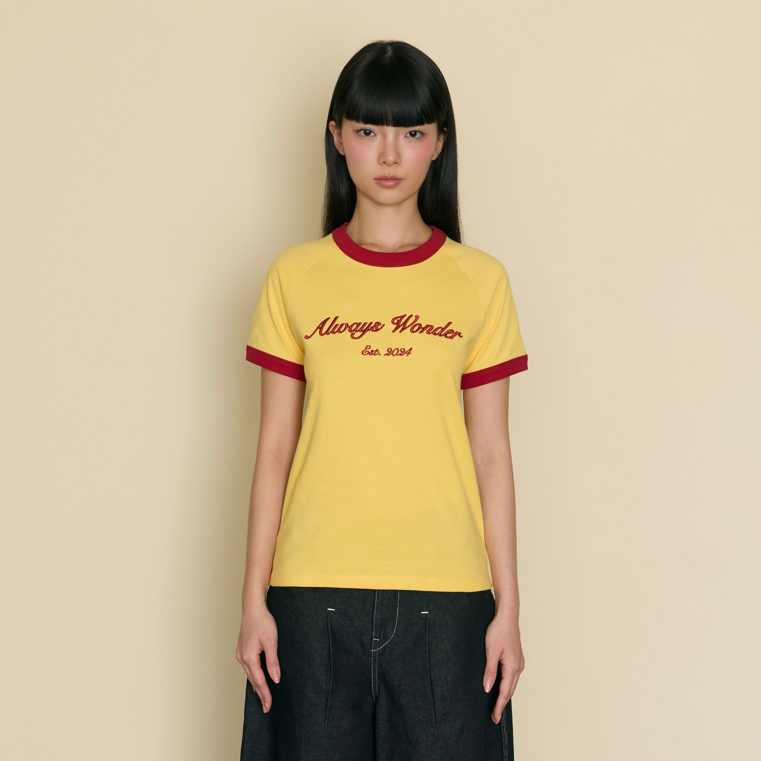 Always Familiar Ringer Tee | Soft Butter – AlwaysWonder