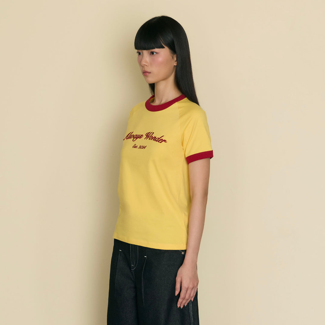 Always Familiar Ringer Tee | Soft Butter