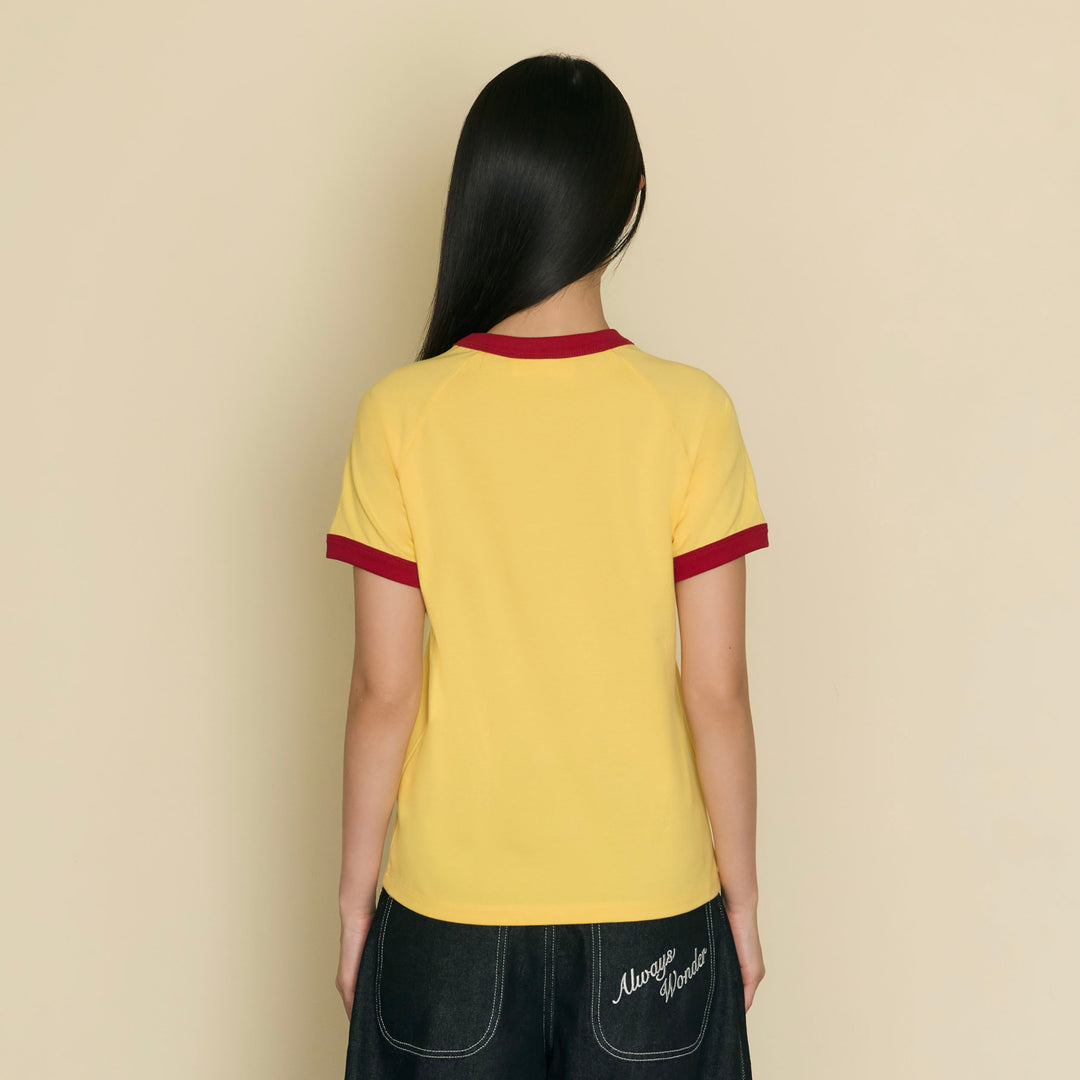 Always Familiar Ringer Tee | Soft Butter