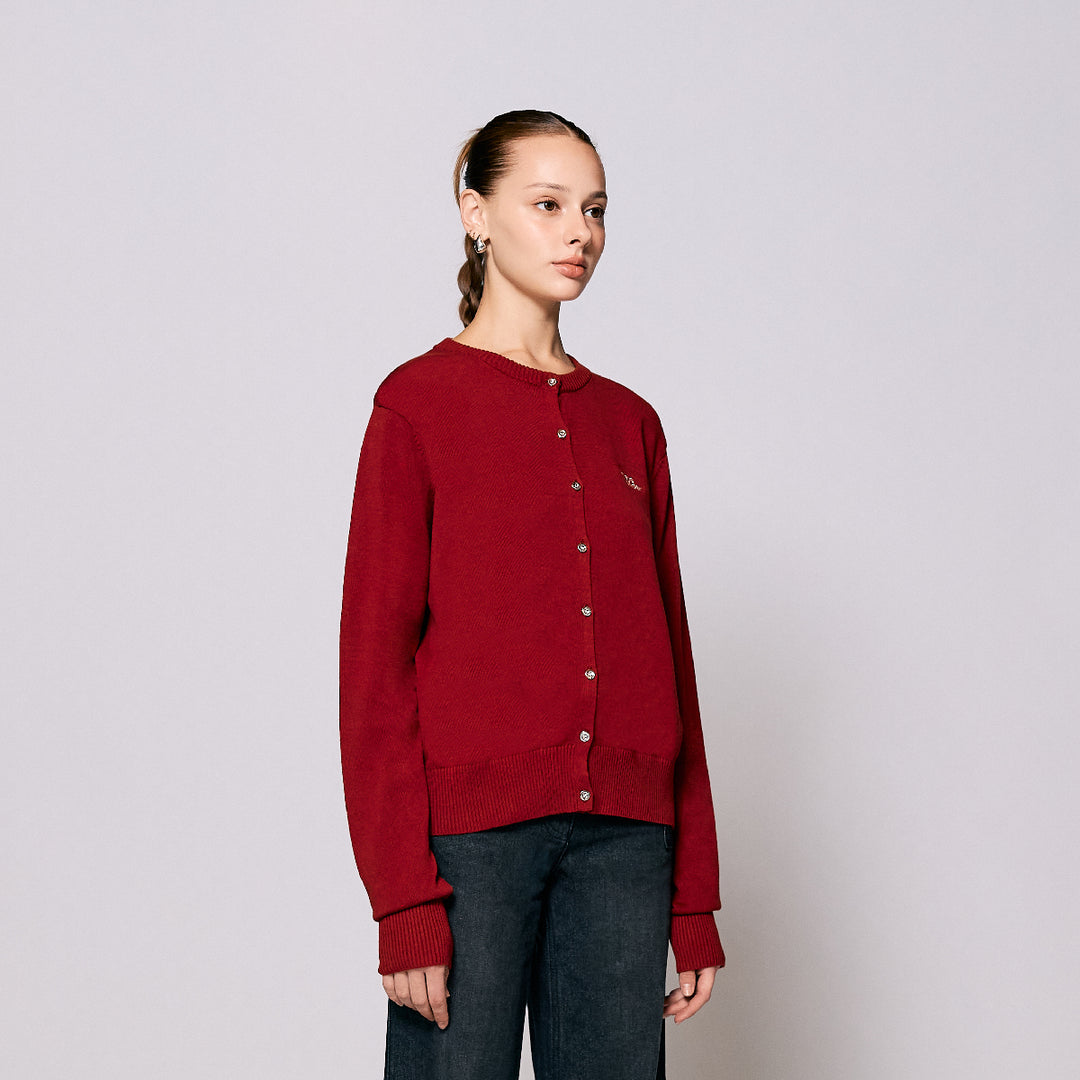 AlwaysWonder | 'A Digital Heartbeat' Rosewood Cardigan