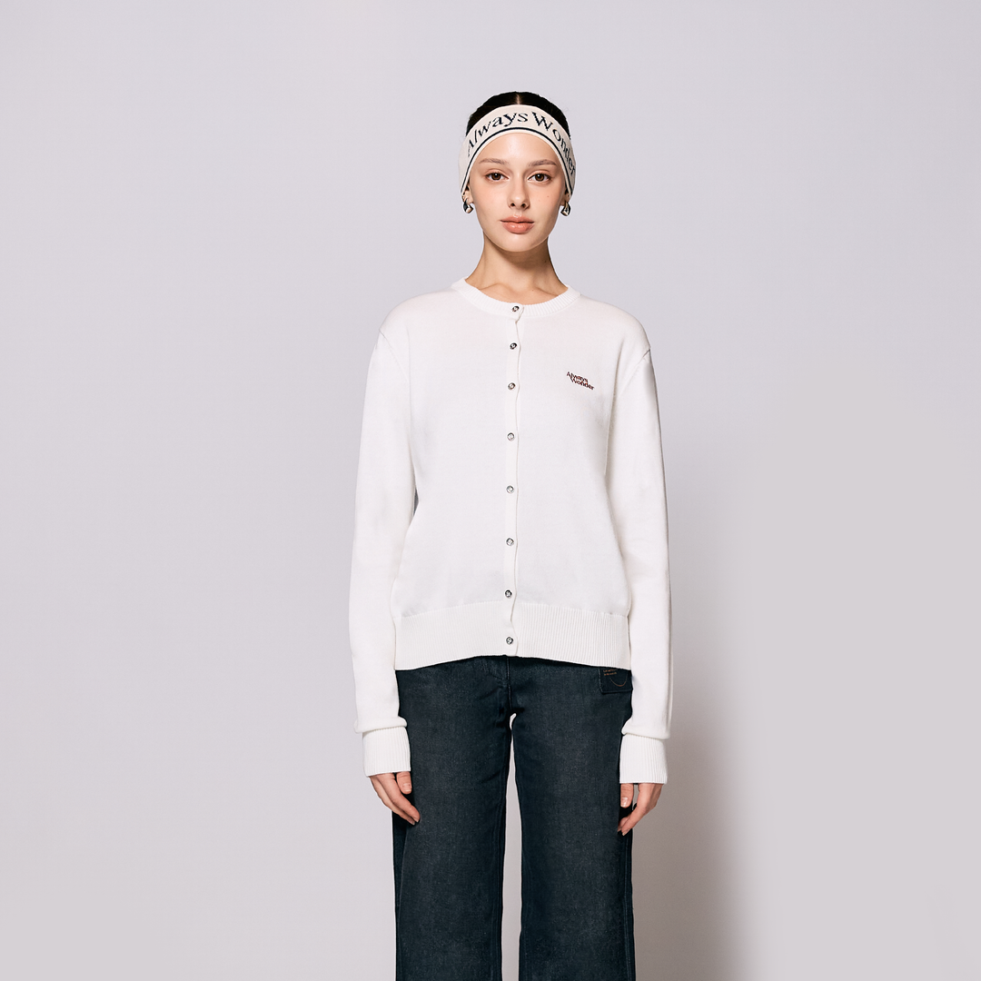 AlwaysWonder | 'A Digital Heartbeat' Cream Cardigan