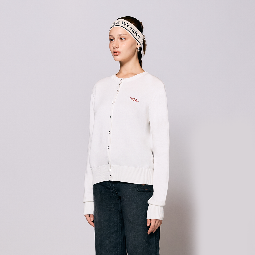 AlwaysWonder | 'A Digital Heartbeat' Cream Cardigan