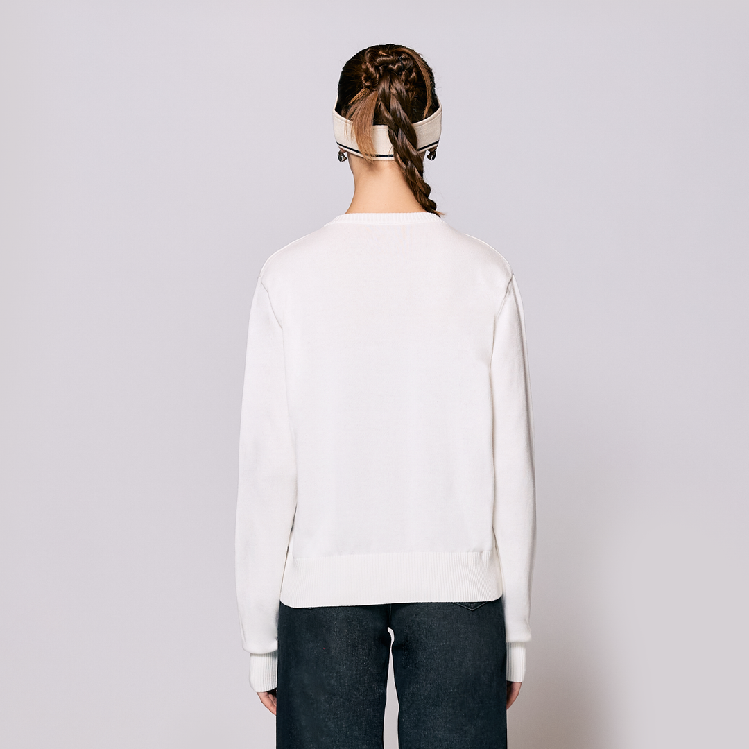 AlwaysWonder | 'A Digital Heartbeat' Cream Cardigan