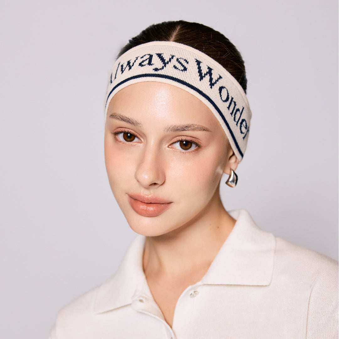 AlwaysWonder | 'A Digital Heartbeat' Cream Headband