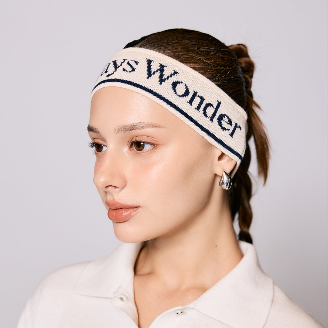 AlwaysWonder | 'A Digital Heartbeat' Cream Headband
