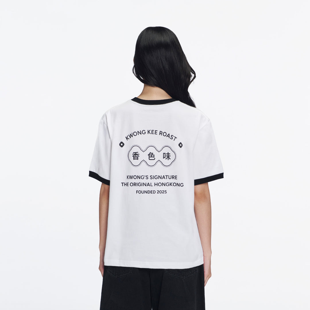 Kwong's Ringer T-Shirt | Classic White