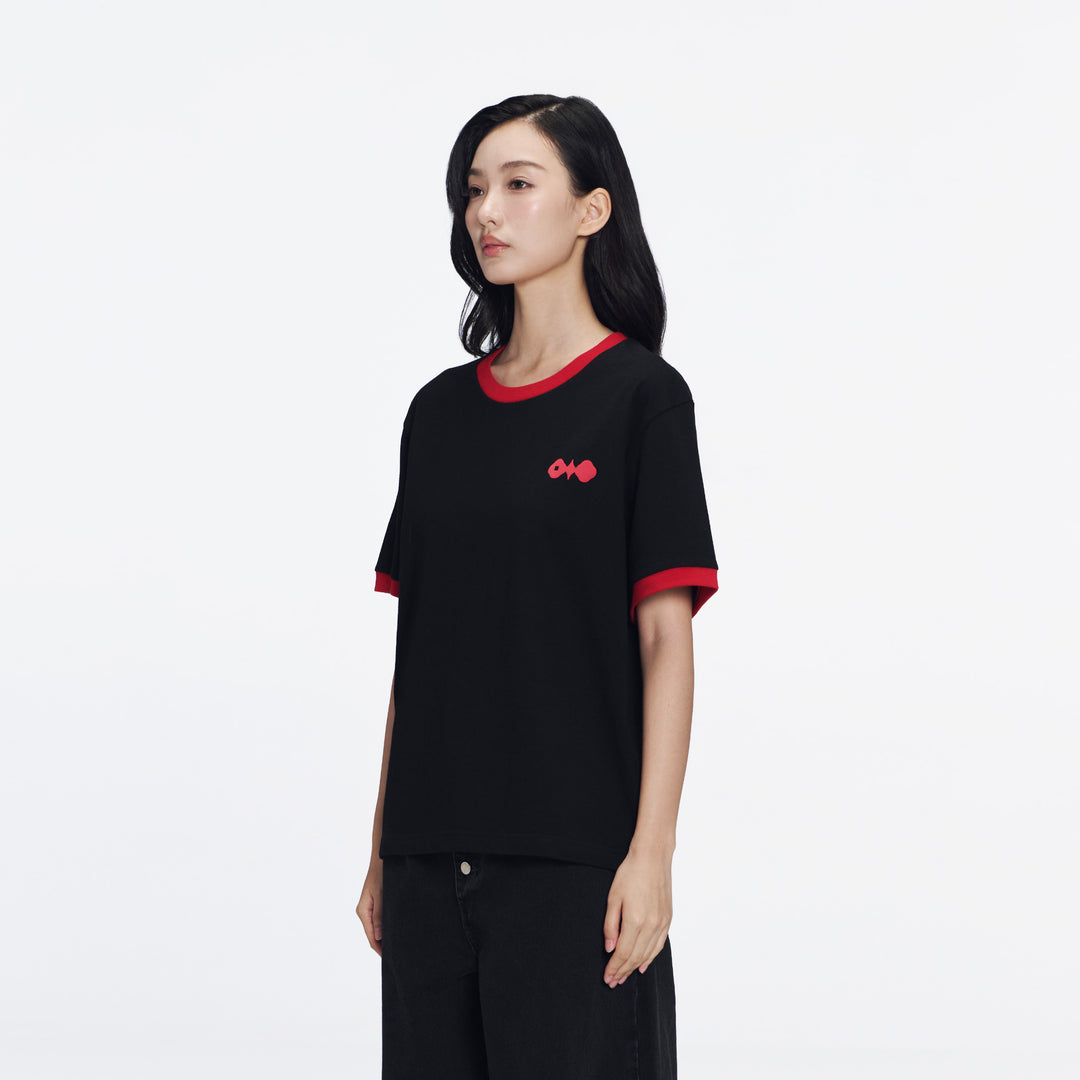 Kwong's Ringer T-Shirt | Bold Black