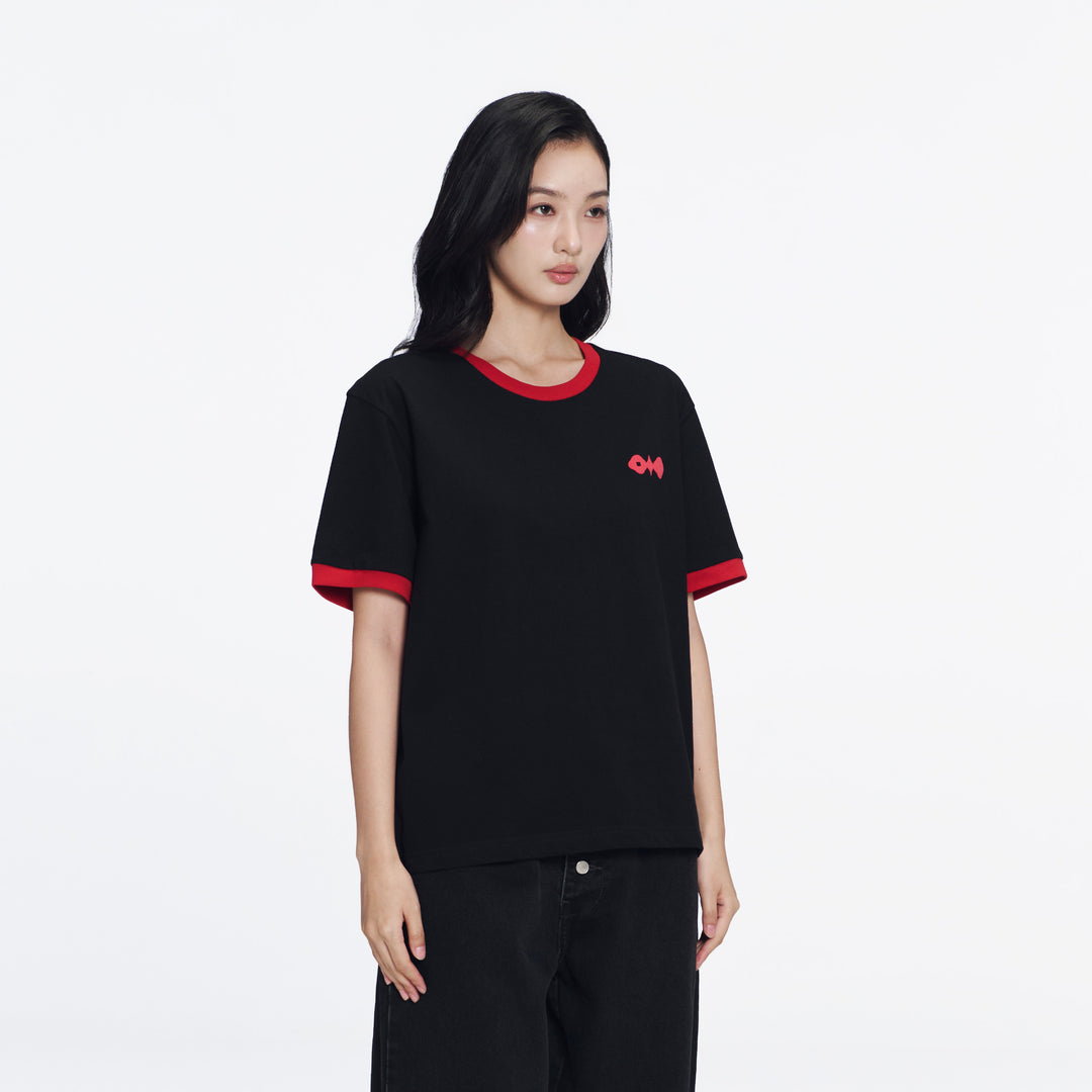 Kwong's Ringer T-Shirt | Bold Black