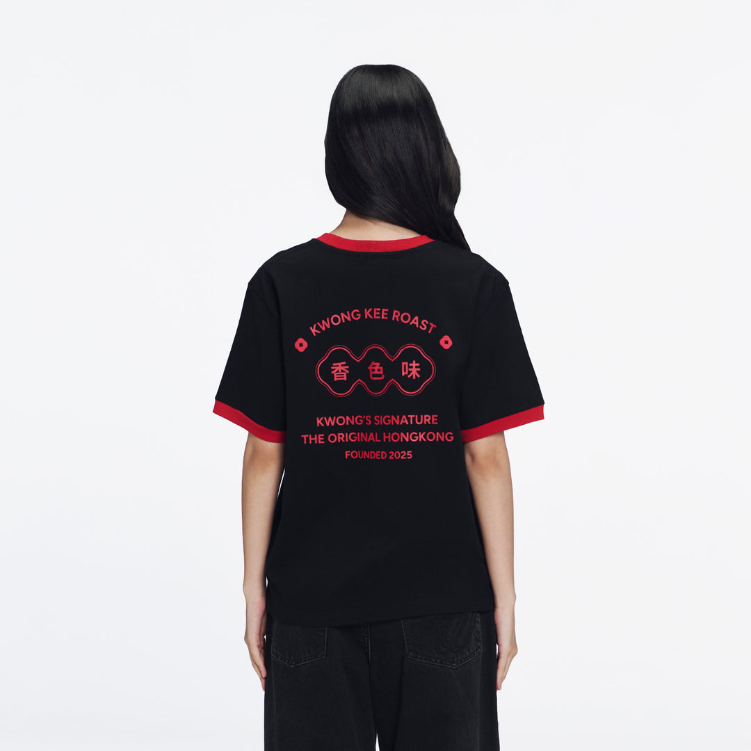 Kwong's Ringer T-Shirt | Bold Black