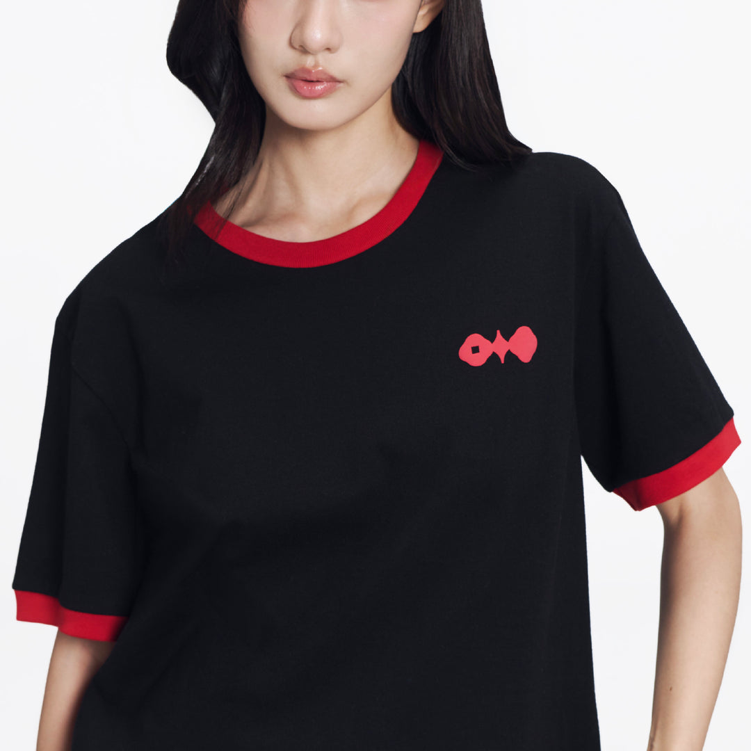 Kwong's Ringer T-Shirt | Bold Black
