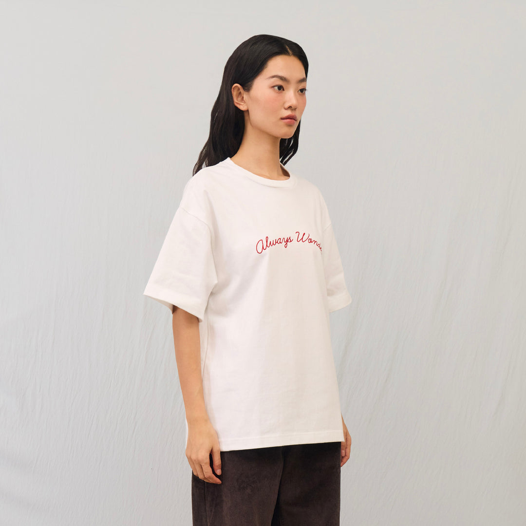 Homey Days Oversized Tee | White cloud