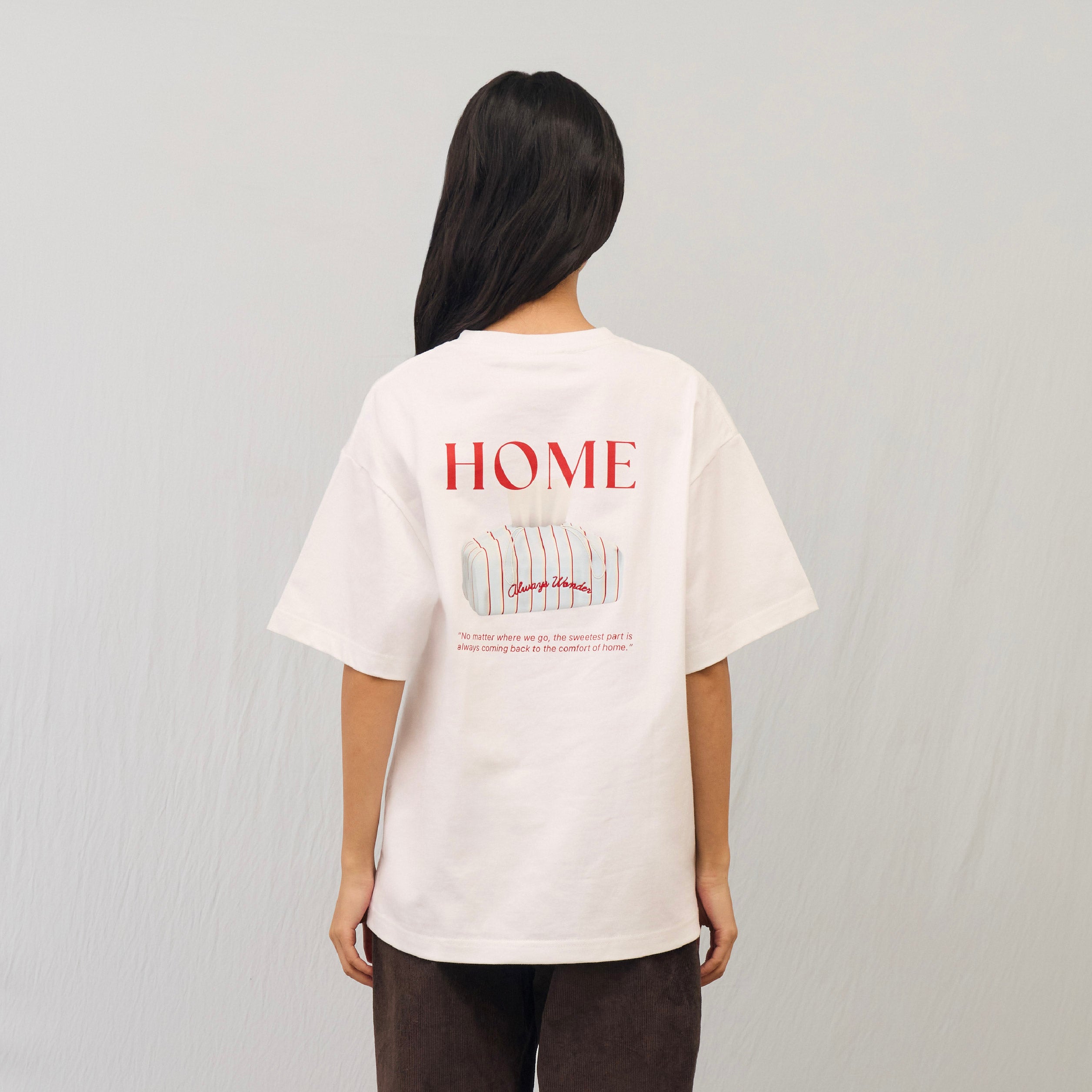 Homey Days Oversized Tee | White cloud – AlwaysWonder