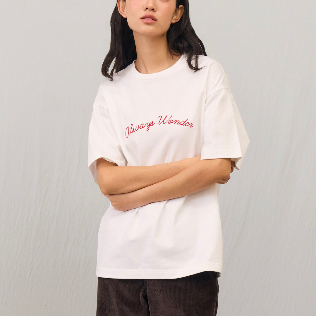 Homey Days Oversized Tee | White cloud