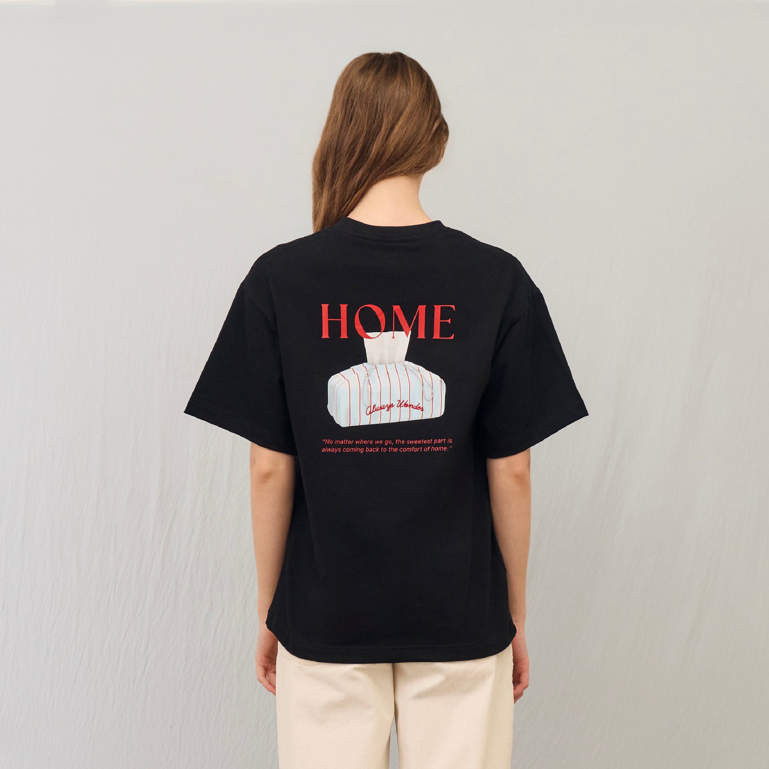 Homey Days Oversized Tee | Dark night – AlwaysWonder