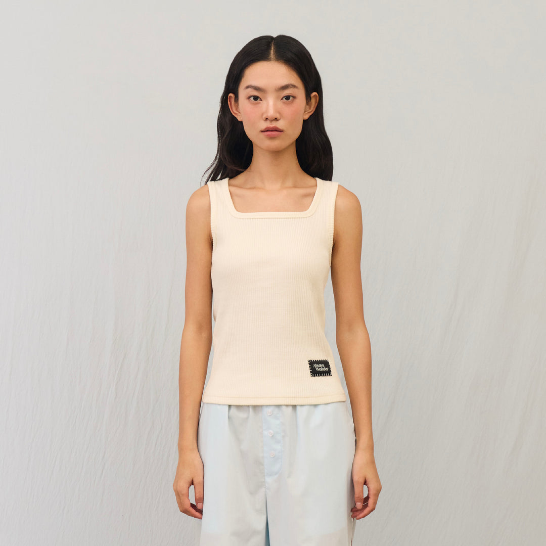 Calm Square Tank | Soft Cream