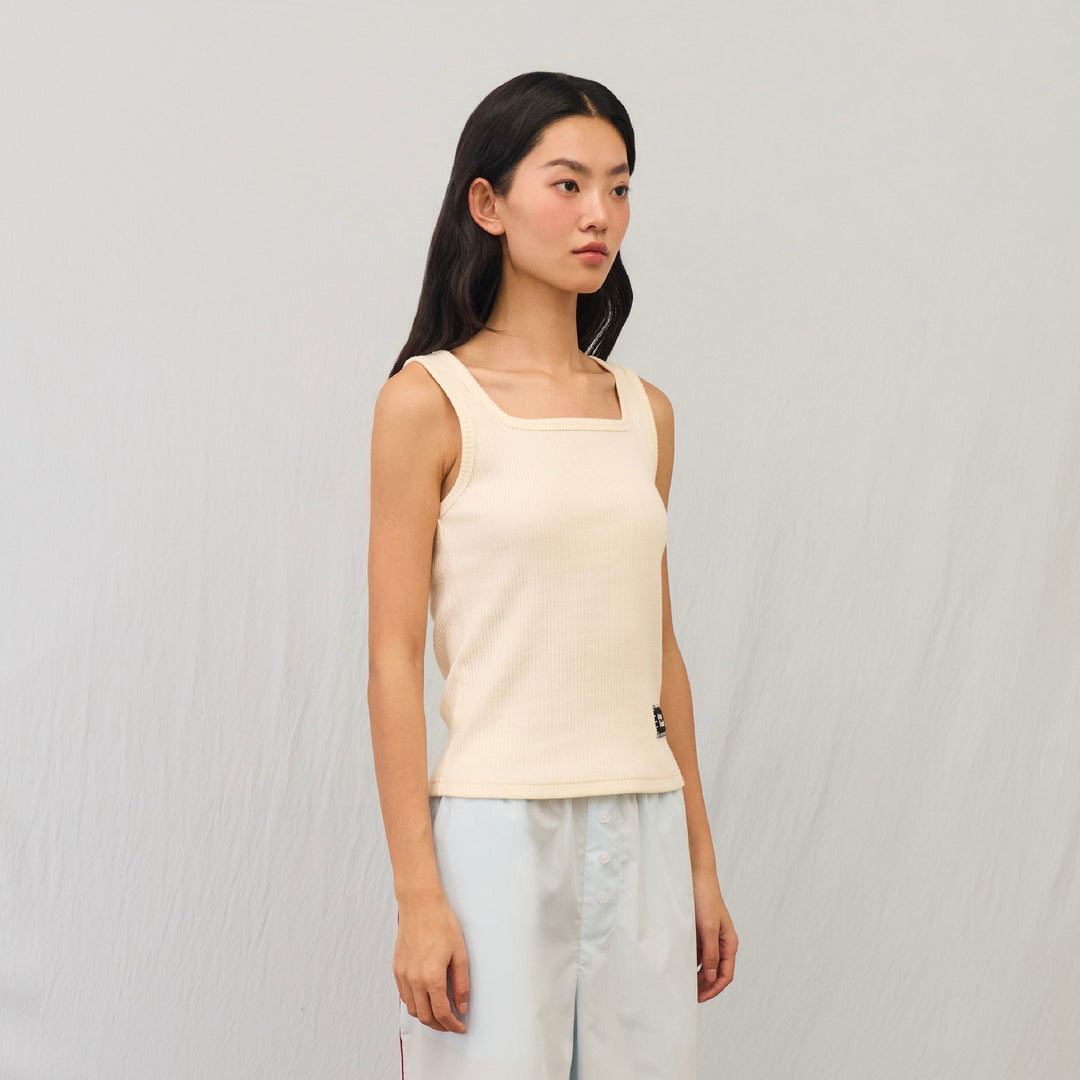 Calm Square Tank | Soft Cream