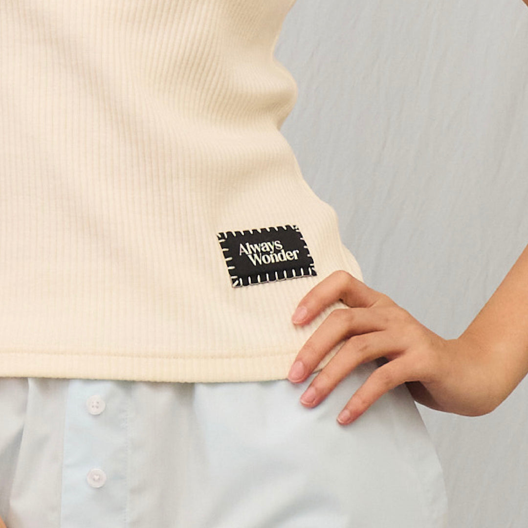 Calm Square Tank | Soft Cream