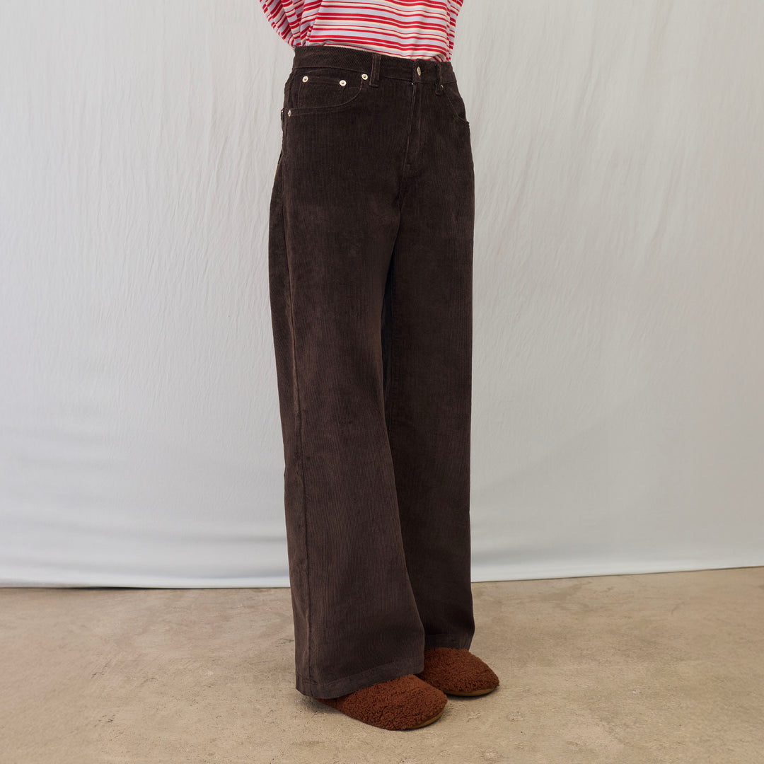 Sanctuary Corduroy Pants | Warm Chestnut