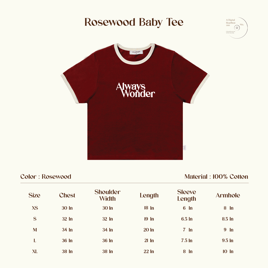 AlwaysWonder | 'A Digital Heartbeat' Rosewood Baby Tee