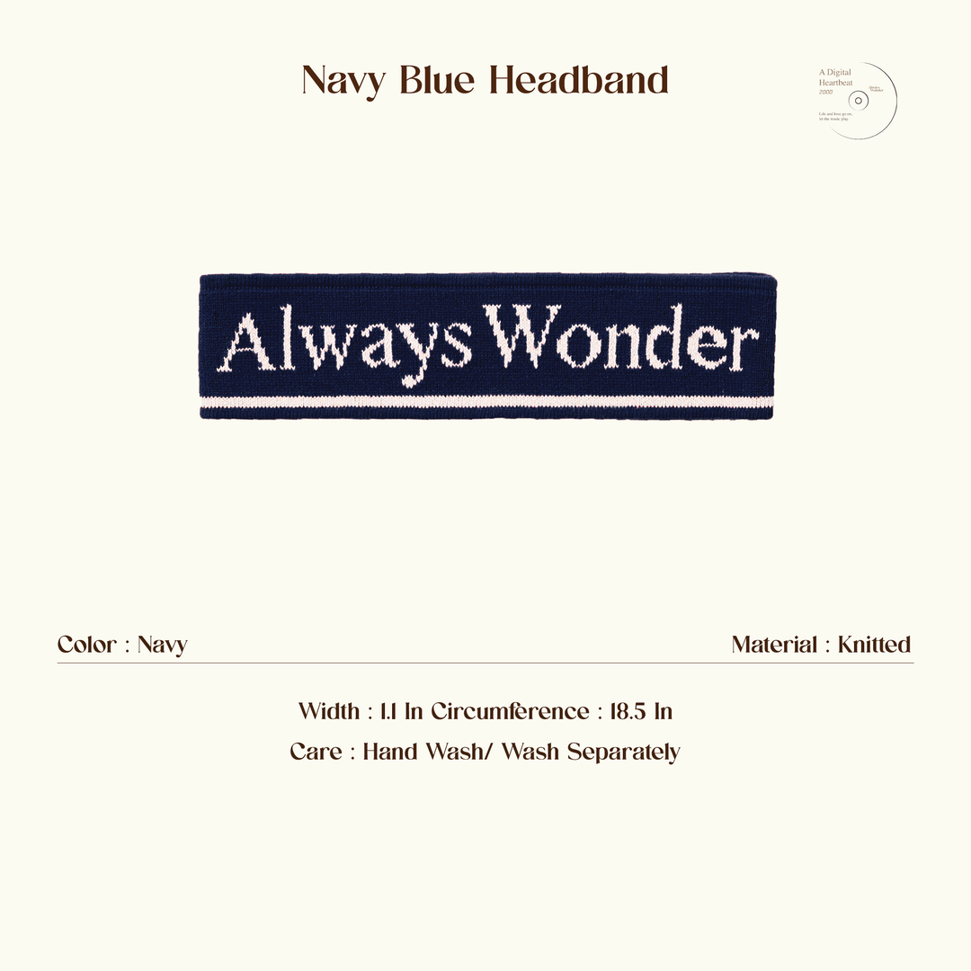 AlwaysWonder | 'A Digital Heartbeat' Navy Headband