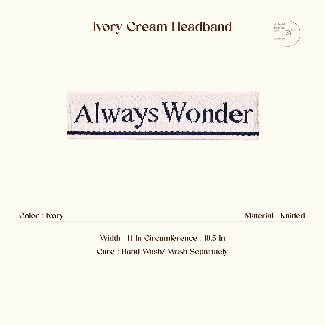AlwaysWonder | 'A Digital Heartbeat' Cream Headband