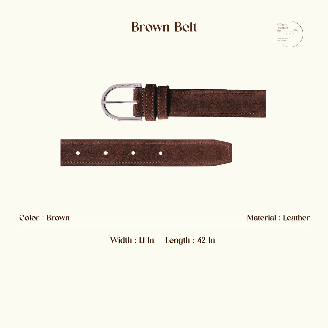 AlwaysWonder | 'A Digital Heartbeat' Dark Brown Belt