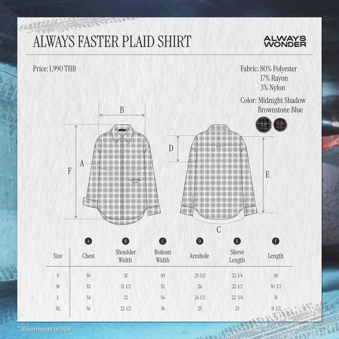 Always Faster Plaid Shirt | Midnight Shadow