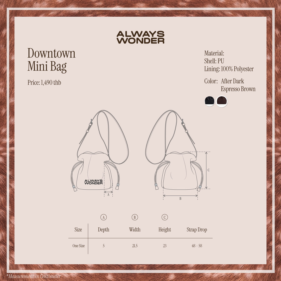 Downtown Mini Bag | Espresso Brown