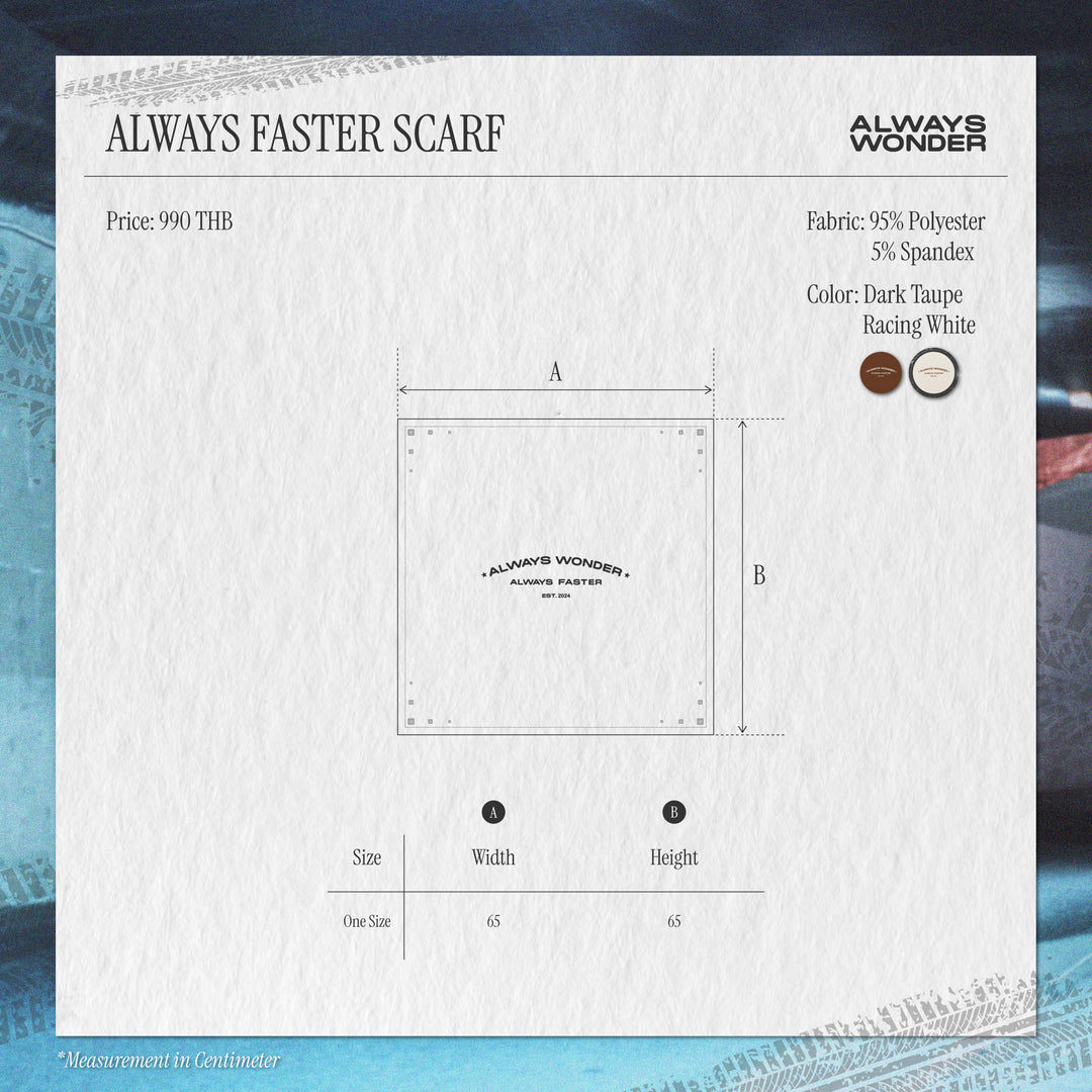 Always Faster Scarf | Racing White