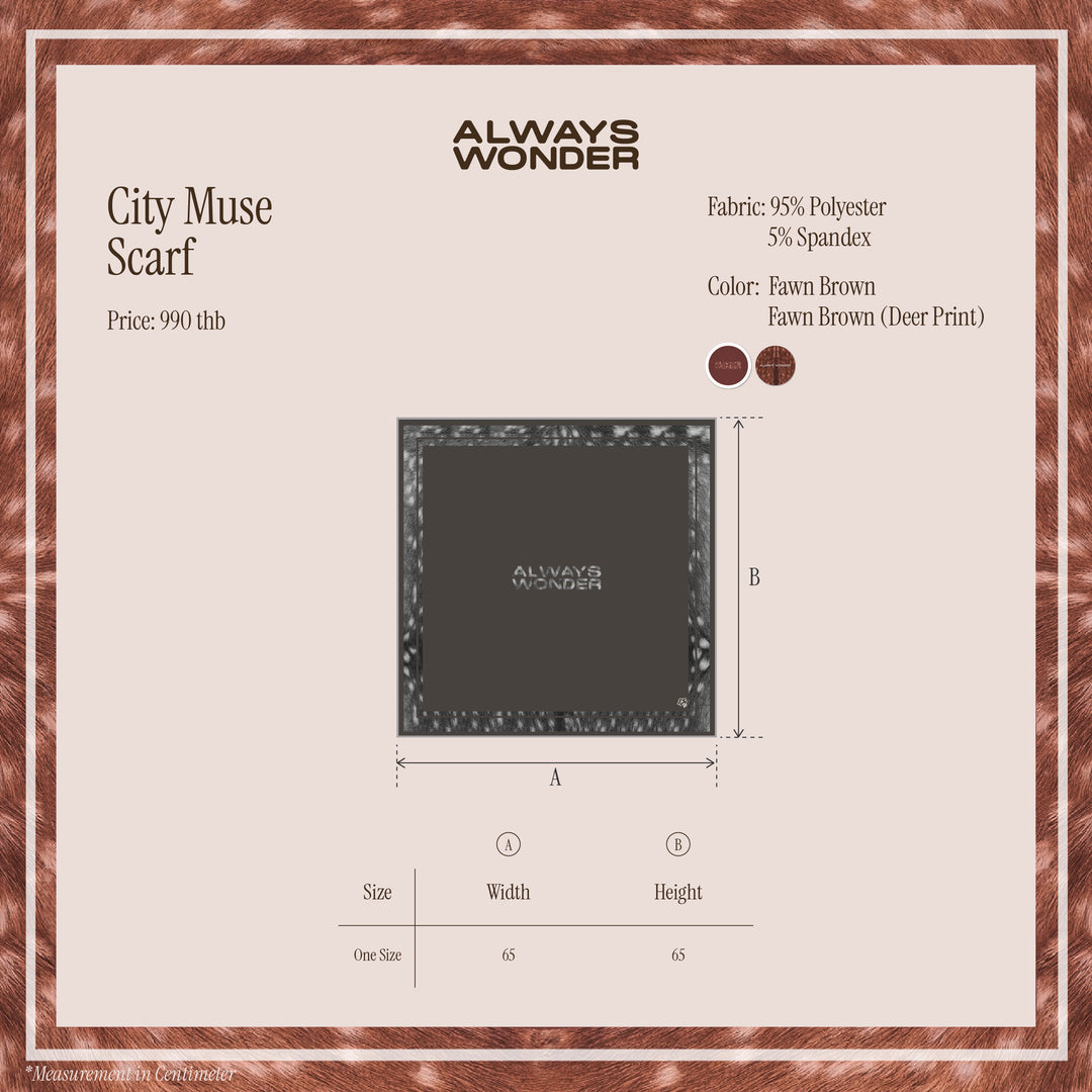 City Muse Scarf | Fawn Brown