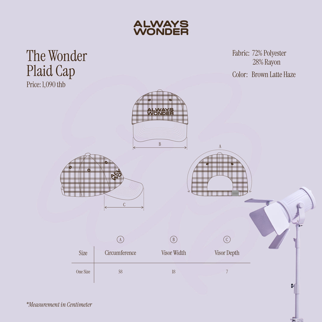 The Wonder Plaid Cap | Brown Latte Haze